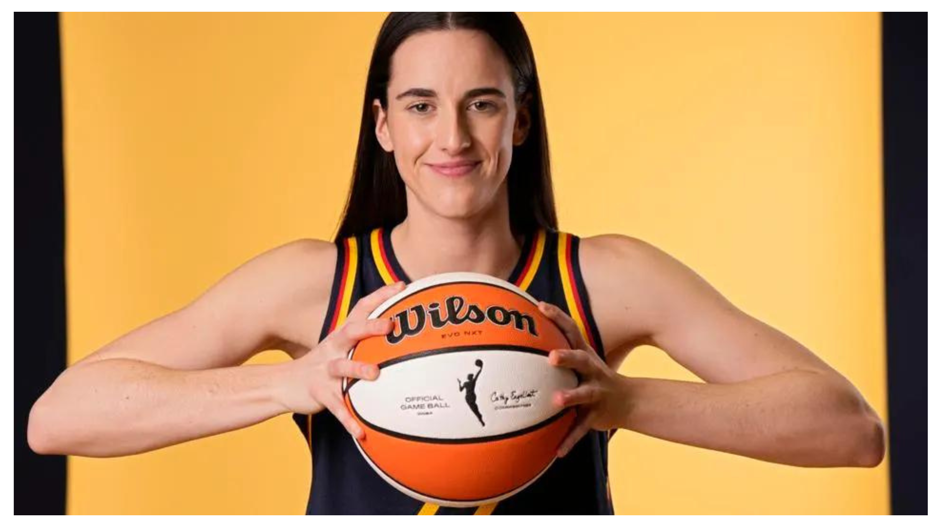 Caitlin Clark signs with Wilson Fever star becomes first women's basketball player to receive signature ball