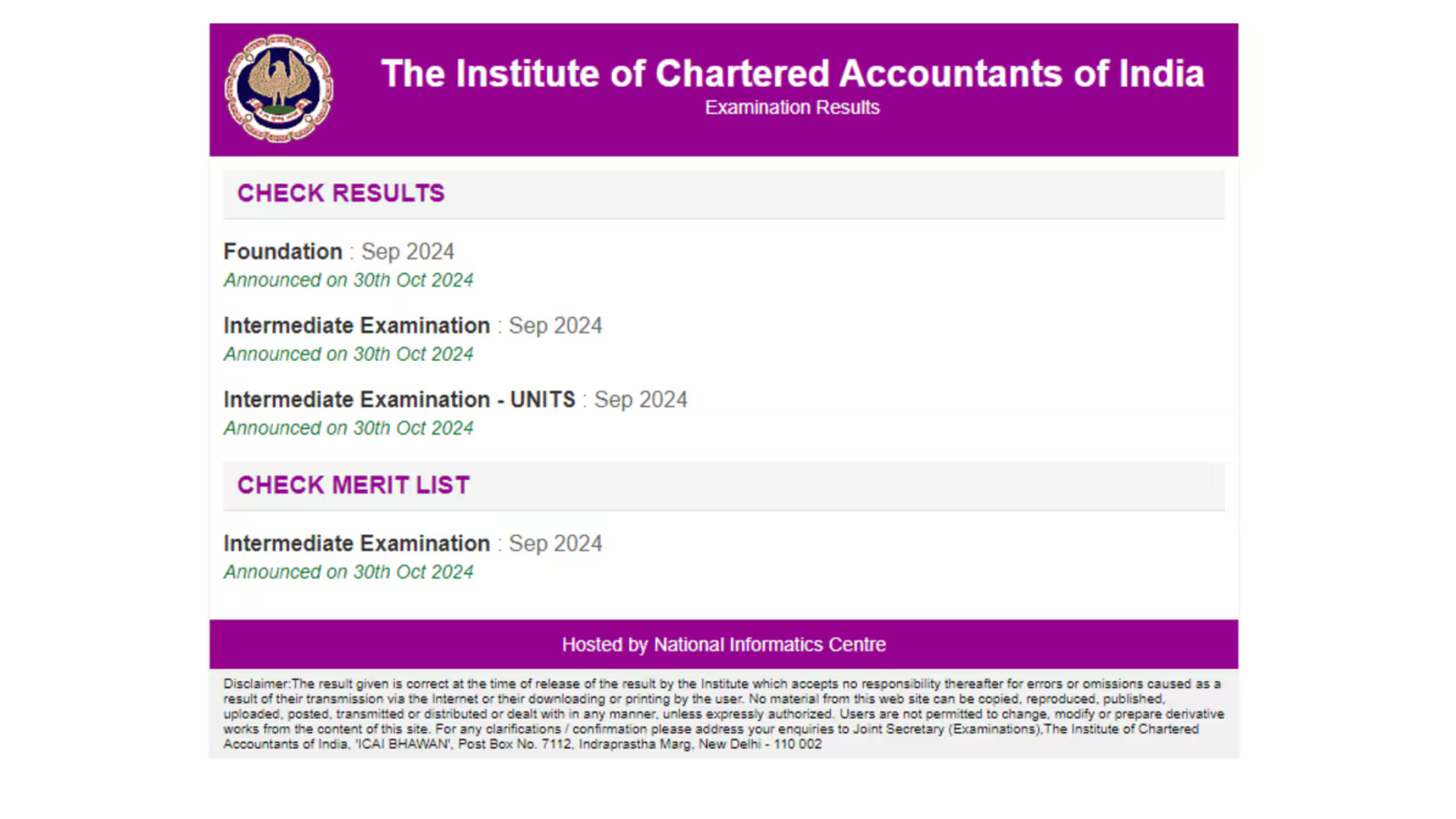 ICAI Results Announced For Chartered Accountancy Intermediate, Foundation