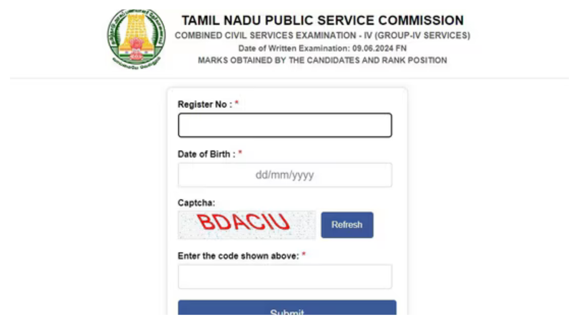 TNPSC Group 4 result 2024 out, direct link to check marks at tnpsc.gov.in