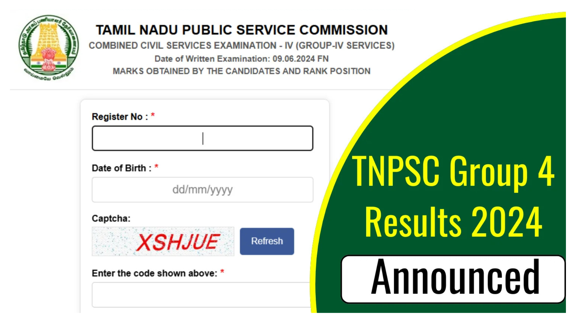 TNPSC Group 4 result 2024 out, direct link to check marks at tnpsc.gov.in