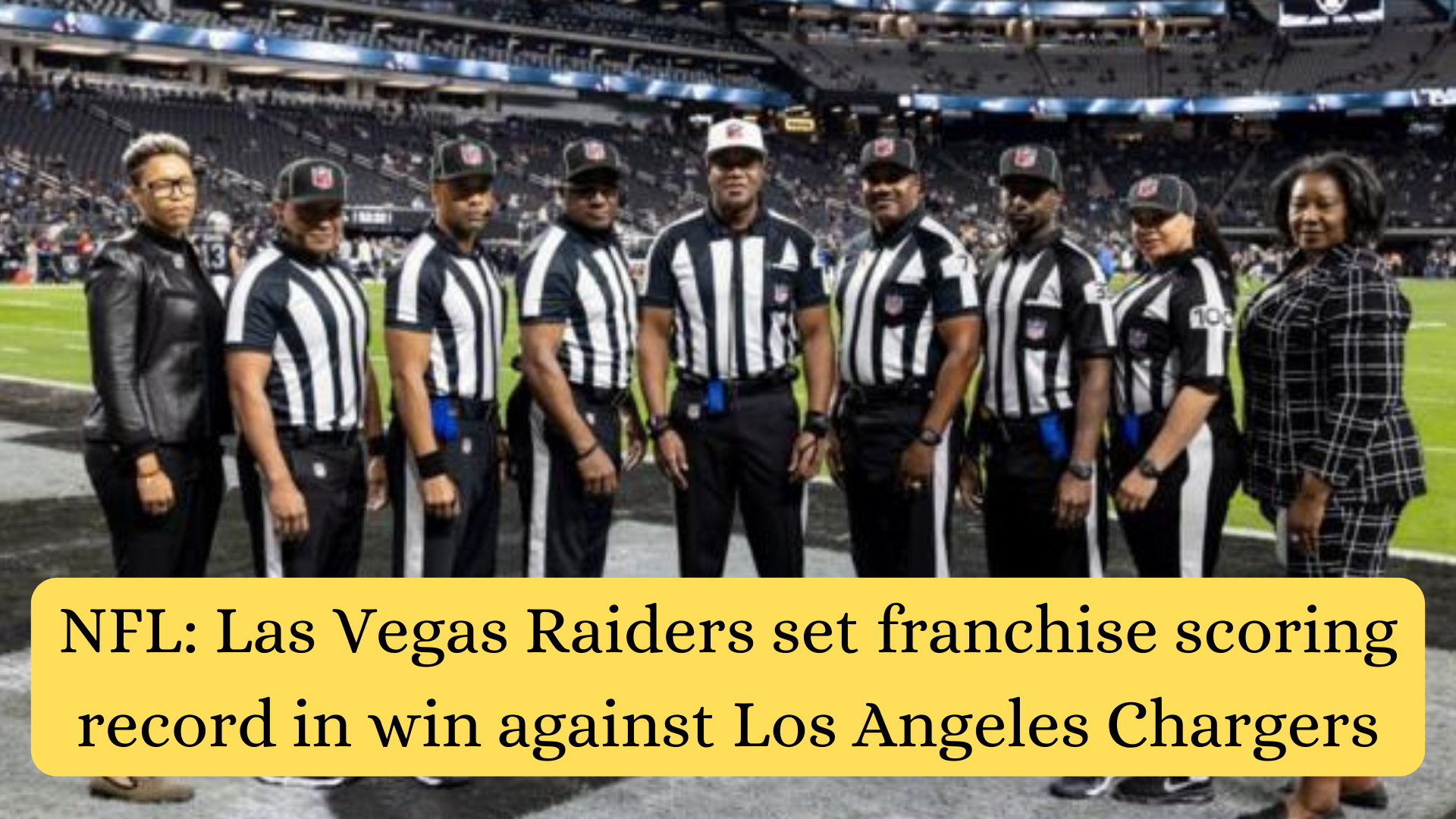 NFL: Las Vegas Raiders set franchise scoring record in win against Los Angeles Chargers