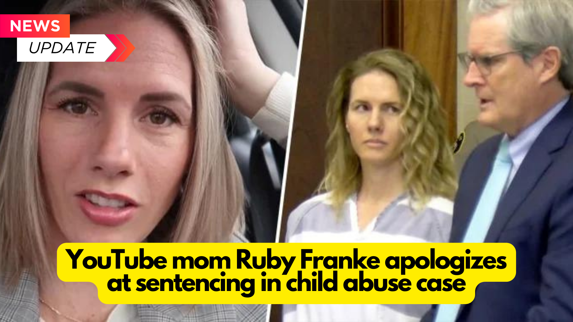 YouTube mom Ruby Franke apologizes at sentencing in child abuse case