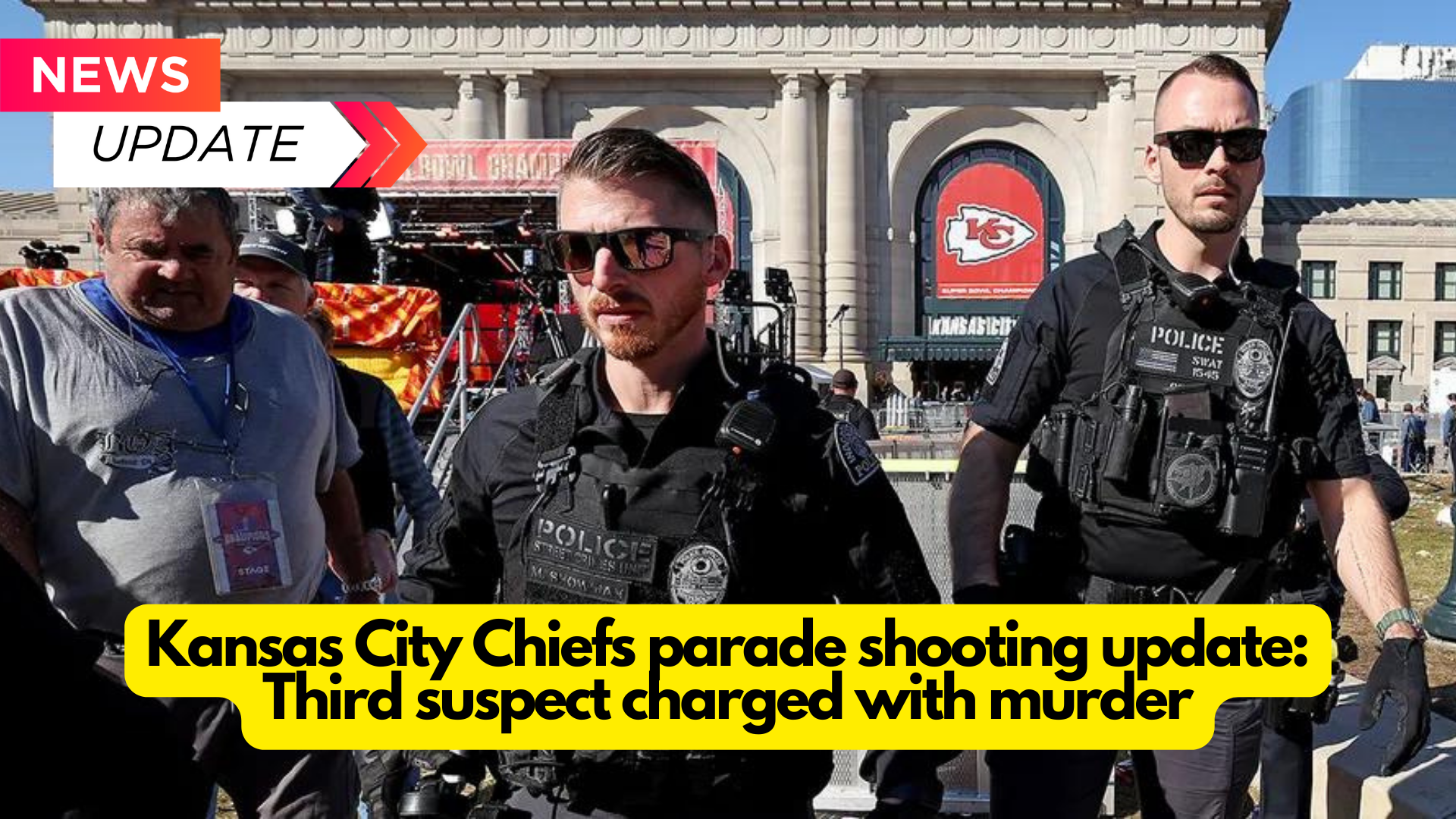 A third suspect has been charged in connection with the Missouri mass shooting at the Kansas City Chiefs parade in February.