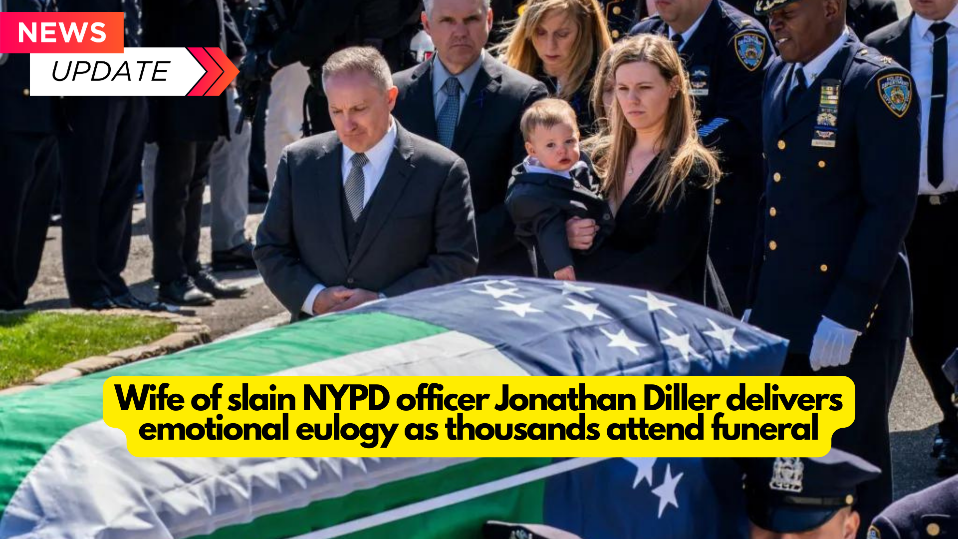 wife of slain NYPD Officer Jonathan Diller delivers emotional eulogy as thousands attend funeral: 2024