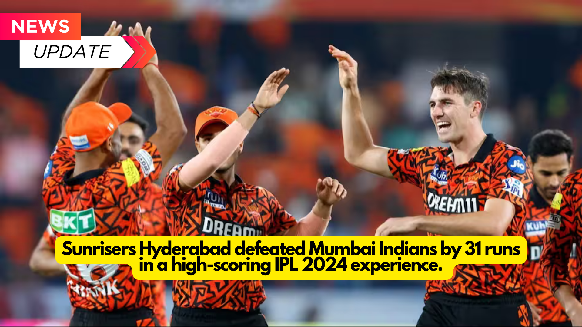 IPL 2024: MI vs SRH Live Score: OUT! Sunrisers Hyderabad score their largest win in the history of IPL.