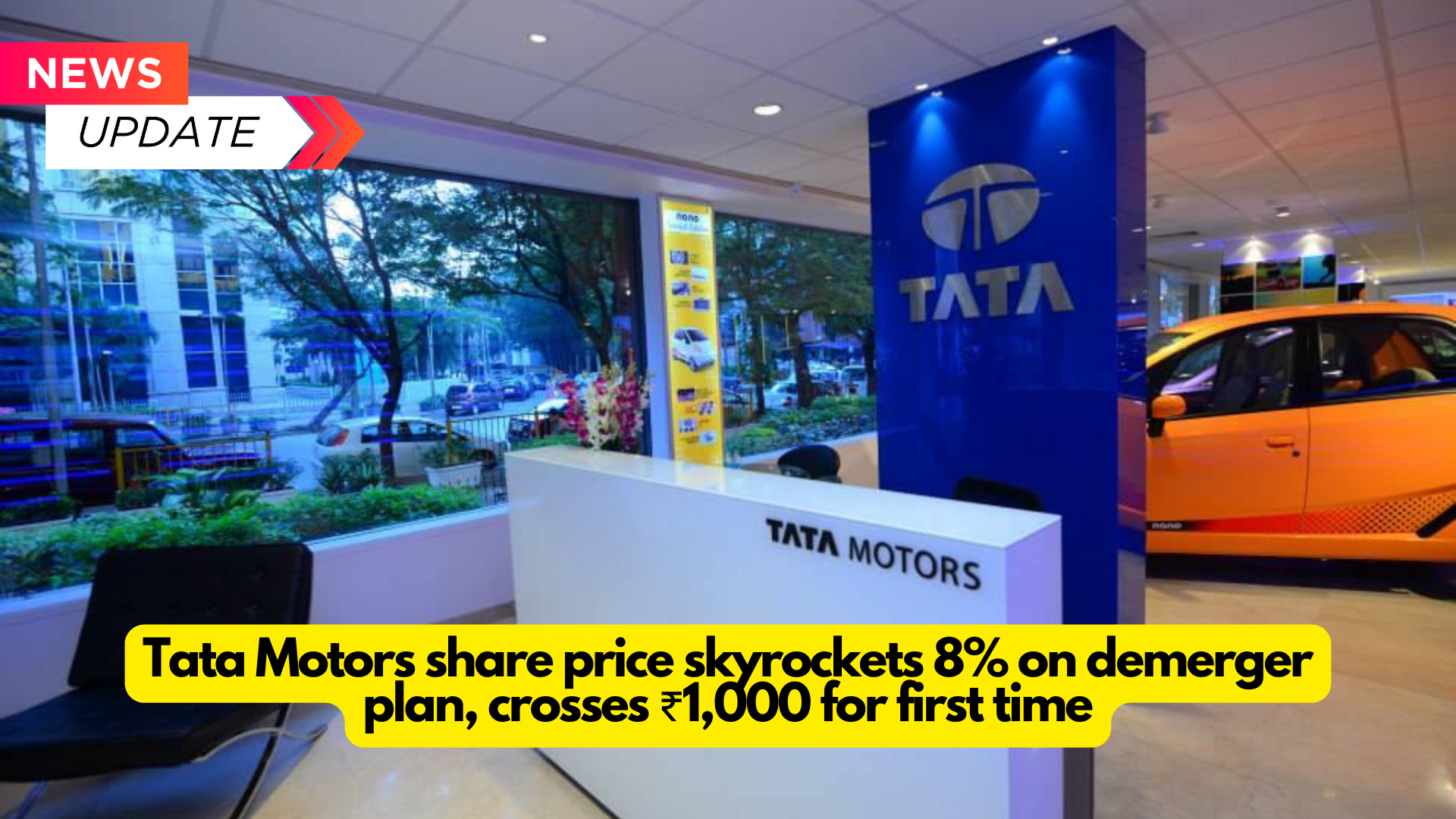 The demerger would be completed under an NCLT plan of arrangement, and all Tata Motors shareholders would retain identical shareholdings in both listed businesses.