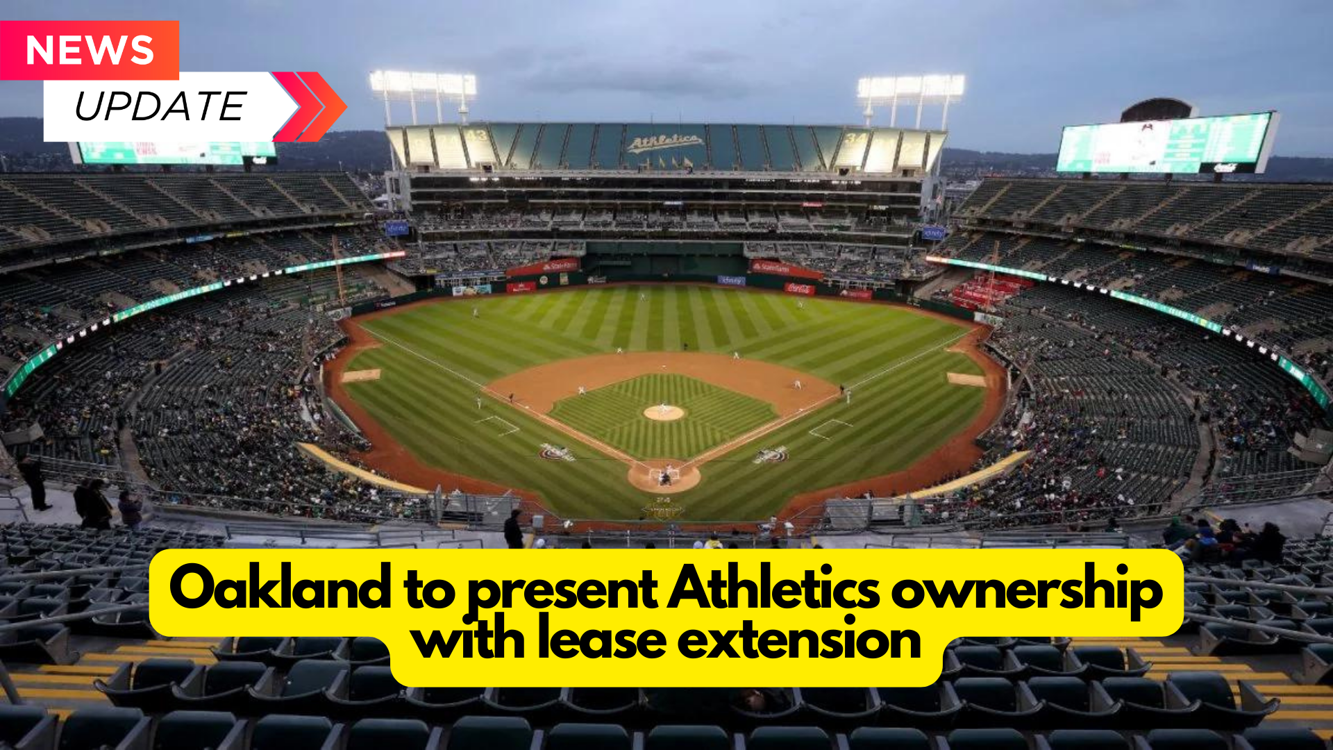 Oakland to present Athletics ownership with lease extension