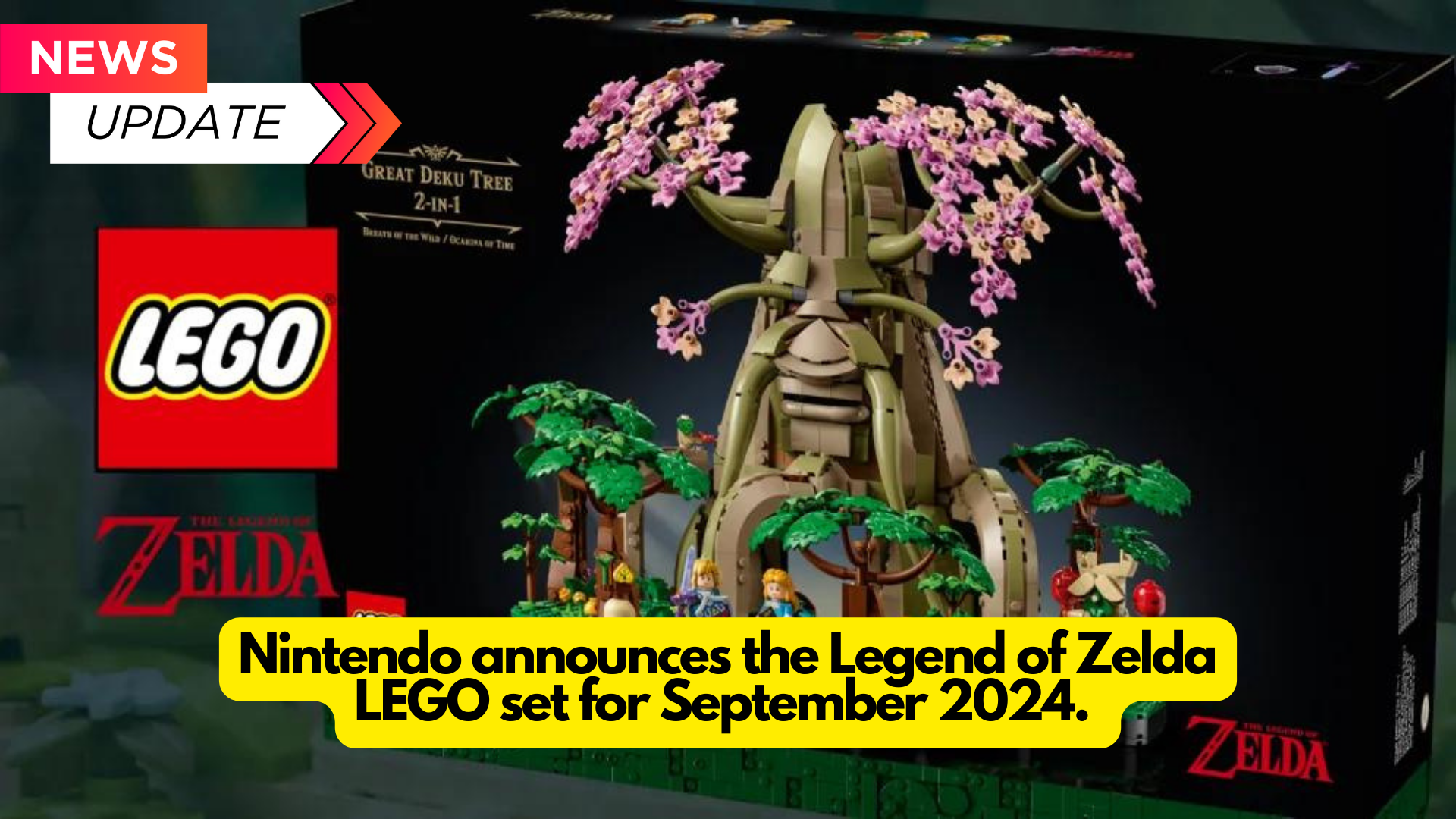 Nintendo announces the Legend of Zelda LEGO set for September 2024.