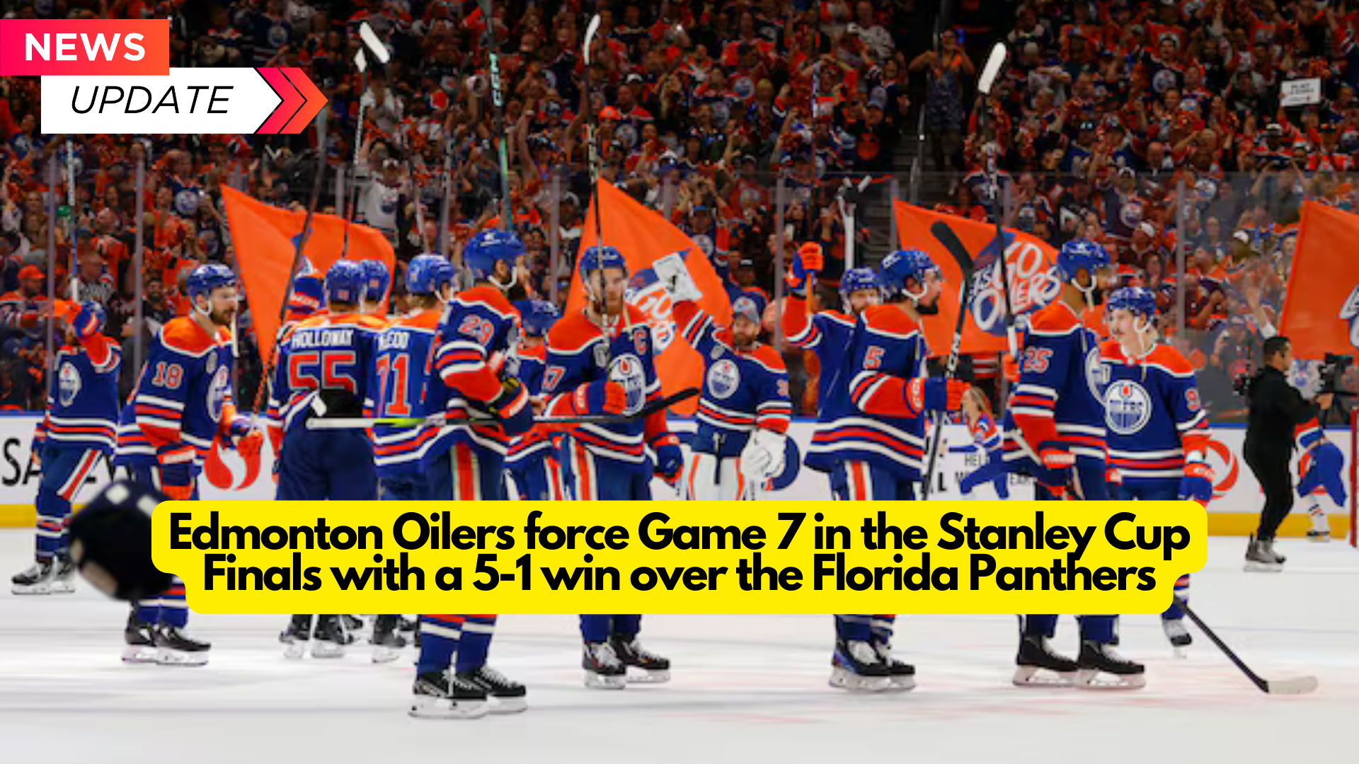 Edmonton Oilers force Game 7 in the Stanley Cup Finals with a 5-1 win over the Florida Panthers