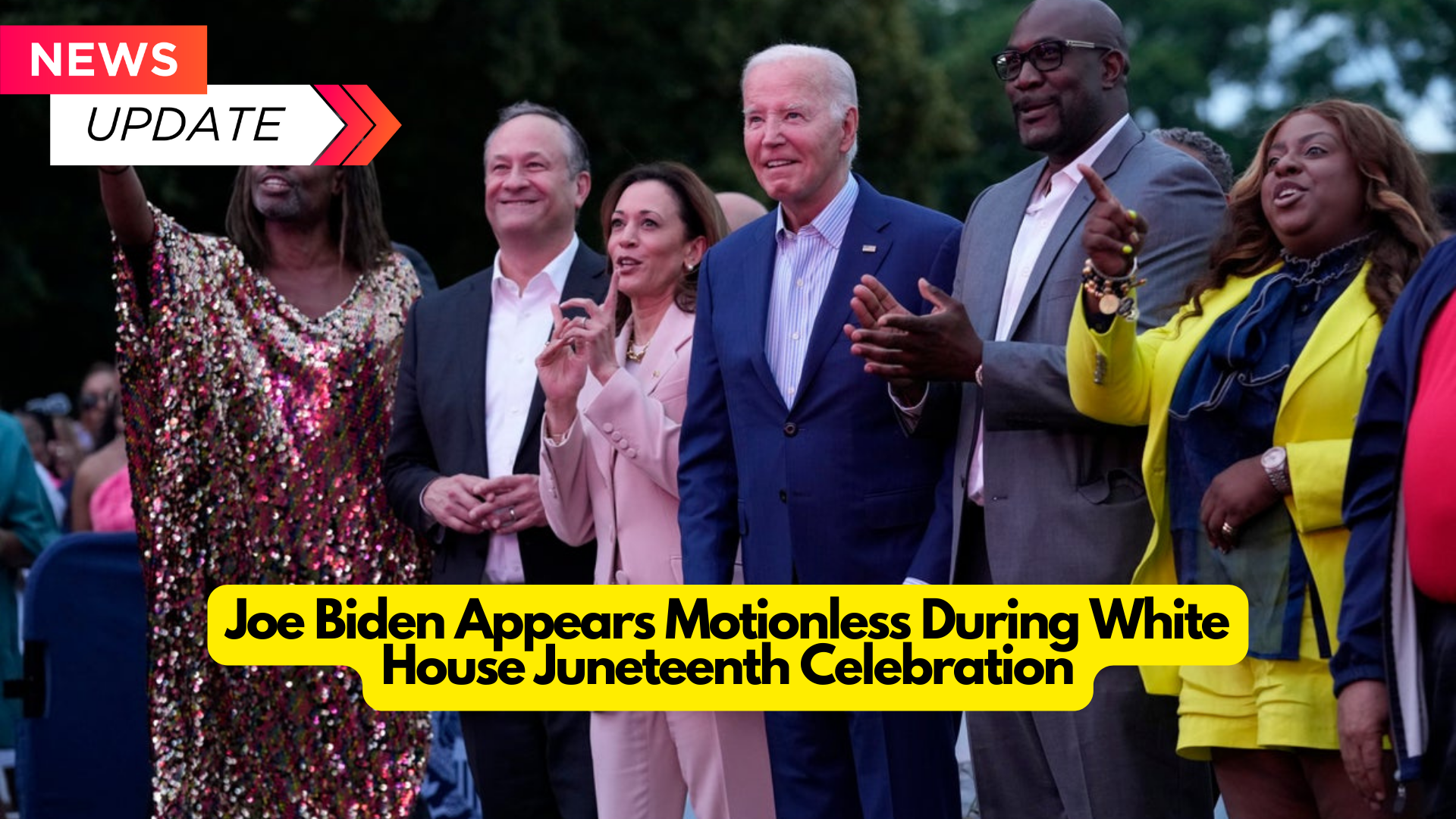 Joe Biden Appears Motionless During White House Juneteenth Celebration