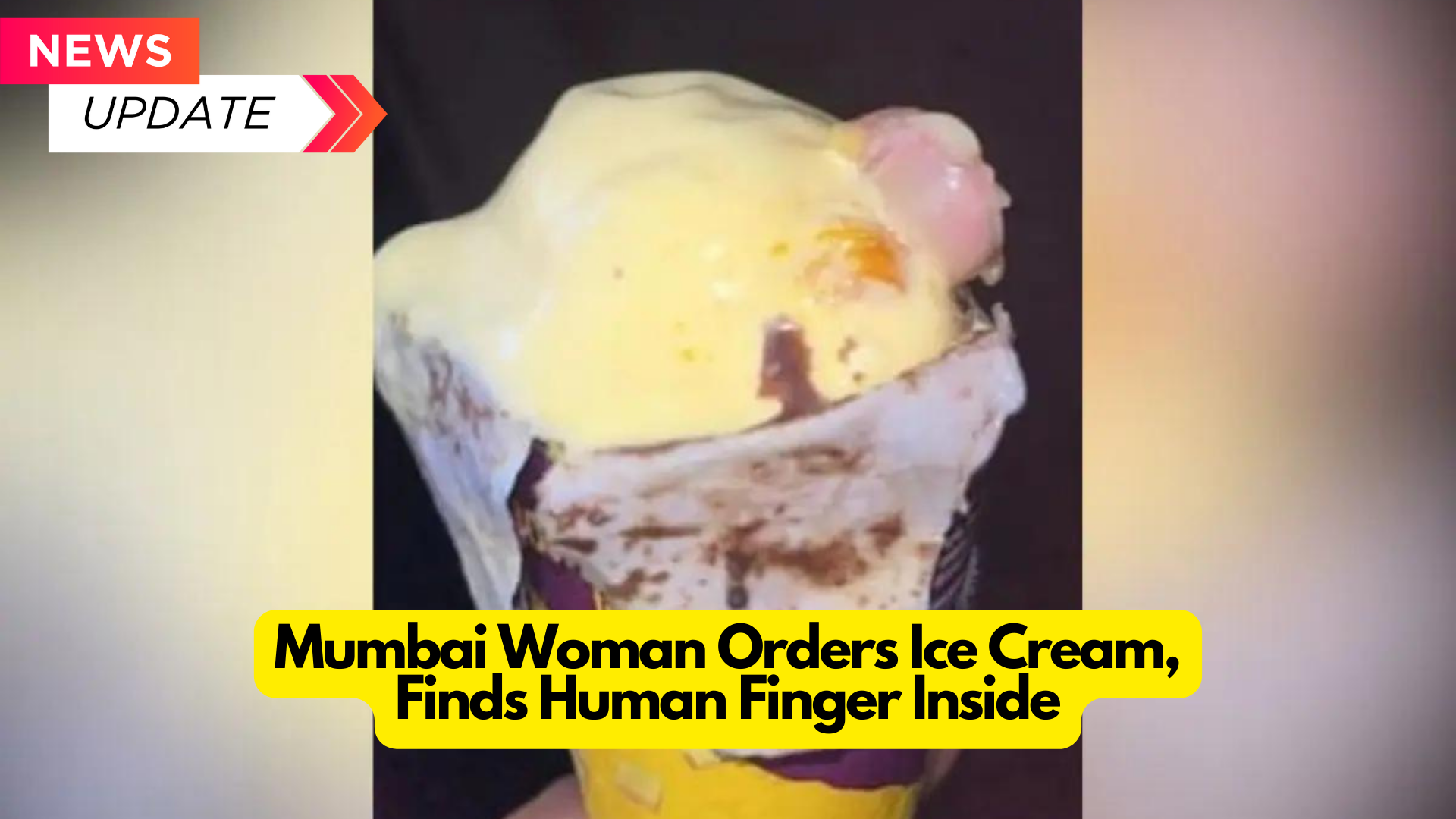 Mumbai A woman orders ice cream and finds a human finger inside. 2024