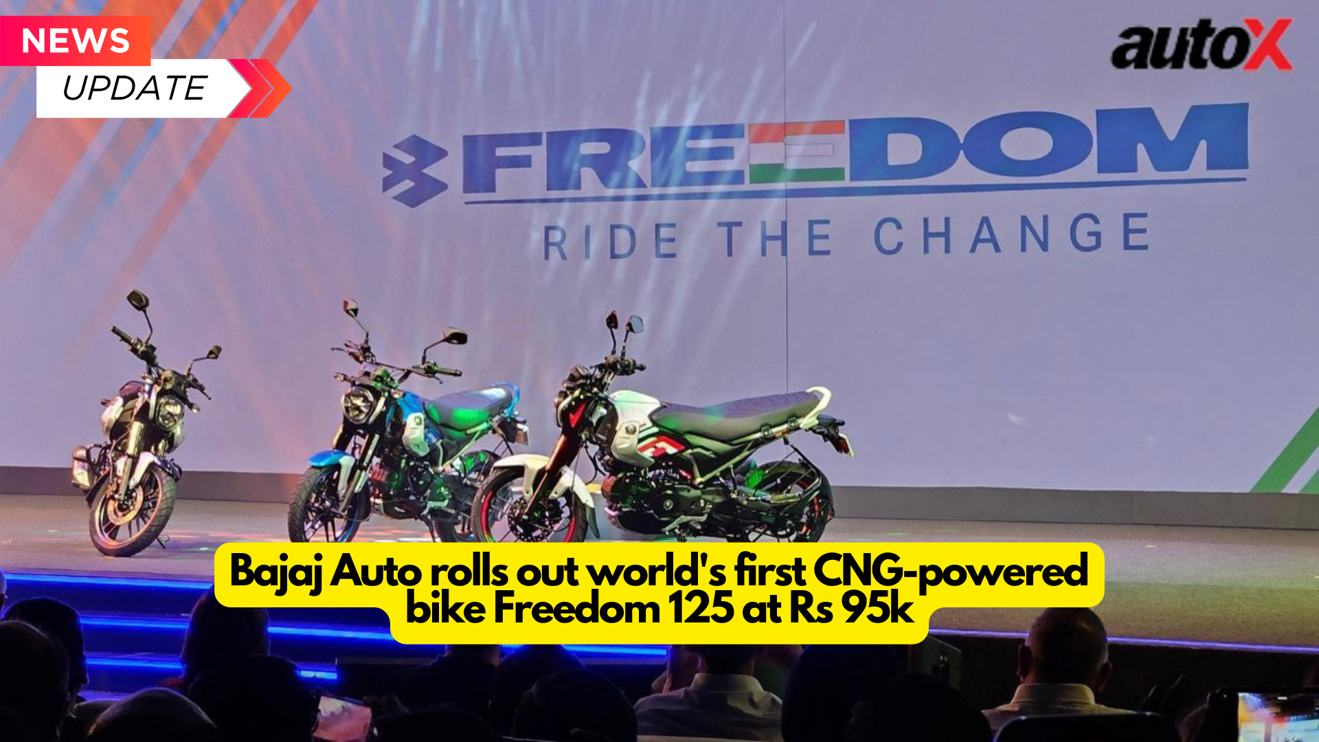 Bajaj Auto rolls out world’s first CNG-powered bike, the Freedom 125, at Rs 95k