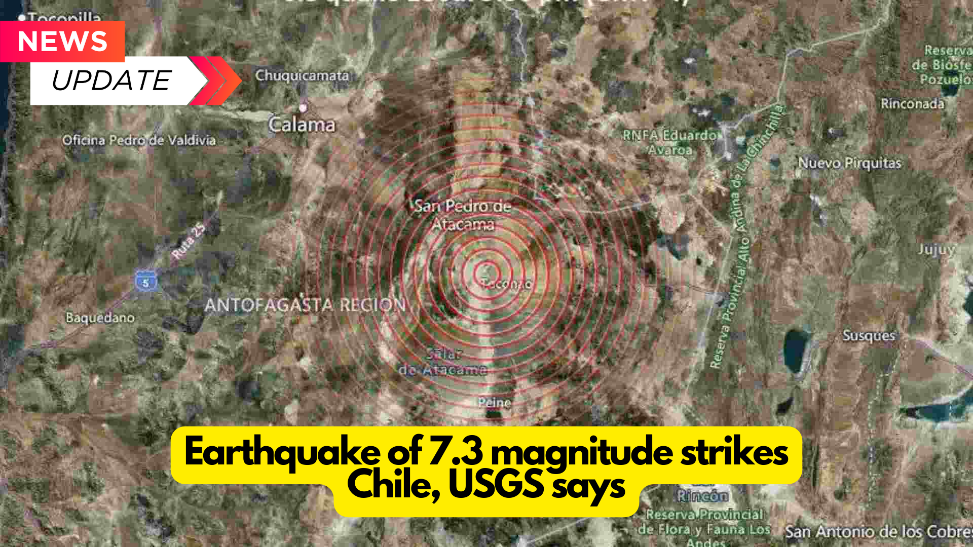 Earthquake of 7.3 magnitude strikes Chile, USGS says