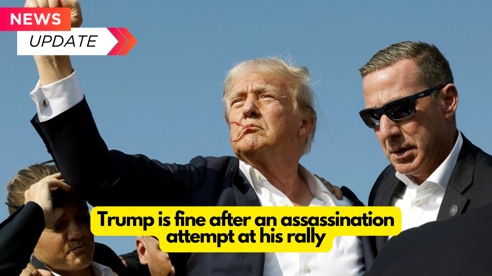 Trump is fine after an assassination attempt at his rally