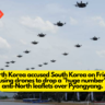 North Korea accused South Korea on Friday of using drones to drop a huge number of anti-North leaflets over Pyongyang.